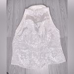 Victoria's Secret  VINTAGE GOLD LABEL Women’s Silk Button Up Sleepwear Tank Top Photo 2