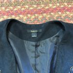 Double Zero BLACK VEGAN SUEDE FRINGE VEST Photo 4