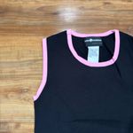 Sag Harbor Vintage 90s Petite Tank Top Sleeveless Knit Pink Trim Casual Top Photo 1