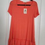easel  ruffle shirt dress size small new Photo 0