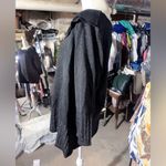 Briggs New York BRIGGS double collar black sweater gold lines diamond tie front new with tag Photo 2