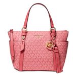 Michael Kors MICHAEL Signature Sullivan Convertible Top Zip Tote Dahlia Pink Photo 0
