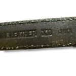 JG Hook Womens Black‎ Braided Leather Belt Ornate Silver Buckle Accent Concho XL Black Photo 4