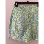Lilly Pulitzer VTG Shorts Resort Leaping Lizards Green Blue Print High Waisted 4 Photo 1