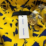 Proenza Schouler NWT. $1390 Degrade Floral Long Sleeve Dress Sz 2 yellow blue Photo 11