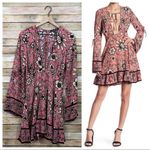 For Love & Lemons NWT Ayla Plunging Minidress - Pink - Medium Photo 1