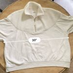 Aerie  Women’s Sz XXL‎ Cream Sherpa Holiday Hometown Quarter Zip Sweatshirt Photo 12