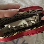 Juicy Couture Heart Shaped Red Zip Around Gold Chain  Wristlet Wallet Embossed Photo 1