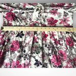 Entro  Long Sleeve Pink Beige Gray Floral Baby Doll Dress Medium | NWT Photo 8