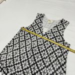 Maeve Women’s Shirt Top Size 4 White & Eyelet Black Floral Sleeveless Photo 7