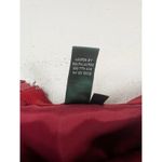 Ralph Lauren Lauren Red Wool A Line Midi Skirt Size 14 Photo 2