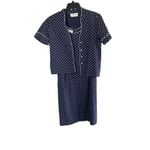 Vintage The Wilroy Traveller Travel Dress & Jacket Set size 10 Blue Photo 1