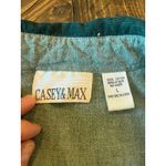 VTG Casey Max Plaid Embroidered Corduroy Collar Scarecrow Grandma Academia Twee Green Size L Photo 1