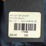 NWT Kiki de Montparnasse Amour Lounge Tap Shorts, Size XS, Navy Blue, 100% Silk Blue Photo 3