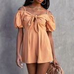 VICI  | Mercedes Off The Shoulder Pocketed Romper Photo 3