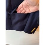 J.Crew Long Sleeve Notched Collar Single Breasted Wool Blazer Blue Women Size 12 Photo 6