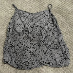 joe's jeans  100% Silk Black and White Patterned Tank Top Photo 5