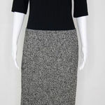 Talbots black gray half sleeve back V neck dress, 6 Photo 0