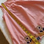 Madewell blouse sleeveless embroidered at bottom gingham print size small Photo 2