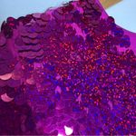 Verb Pink Sequin Short Sleeve Dress Anthropologie Size Small Photo 5