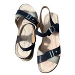 PATRIZIA BY SPRING STEP CIRIELLE PLATFORM SANDALS NAVY GRAY US 8 Photo 3
