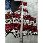 Handmade American Flag Button Vest XXL Patriotic Holiday Vote Election Red Photo 2