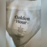 Golden Hour White Sweatshirt with Orange Graphic Size L Photo 7