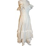 Slate + Willow  Eyelet White Midi Dress Photo 5