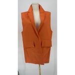 NWT Stine Goya Urban Organic Cotton Blend Oversized Vest Grapefruit Small $460 Orange Photo 3
