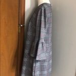 Calvin Klein houndstooth bell sleeve plaid sheath dress Photo 5