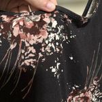 Maurice's Maternity Black Floral short sleeve belly cinched shirt size 2X Photo 6