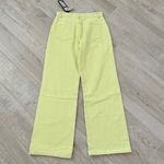 The Kript NWT Royal Wide Leg High Rise Jeans in Avocado Photo 9