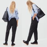 Everlane • The Dream Pant black pull-on ponte knit tapered cropped ankle Photo 8