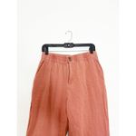 Marine layer  Elle Relaxed Crop Pants Size Medium Rust Orange Preppy Minimalist Photo 4