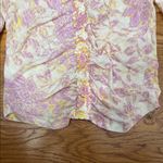 Free People  Floral Cropped Ruched Women's Top Photo 10