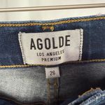 AGOLDE Amour Vert Exclusive Sophie High Rise Skinny Crop Dark Wash Size 26 Photo 5