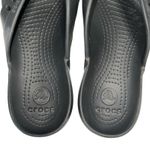 Crocs Sandals Womens 8 Kadee II Casual Slip On Comfort Flip Flops Black Rubber Photo 4