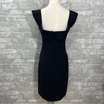 Line and Dot  Black Sheath Mini Dress with Slit Photo 5