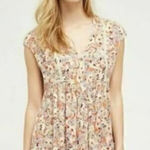 Anthropologie  Vanessa Virginia Floral Button Front Tunic Top Photo 0