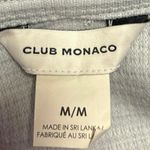 Club Monaco Women's Gray Waffle Knit Hoodie Hooded Pullover Sweatshirt Top Sz M Photo 2