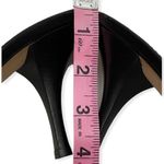 Amalfi Black Italian Leather Fringe Slip On Heel Size 9 Photo 10