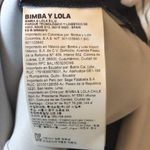 Bimba Y Lola Bimba & Lola Swan Blouson Sleeves Top Black White AOP Mod Zip Up Back Black sz M Photo 3