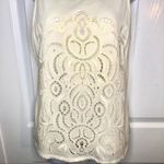 JCrew Factory Eyelet Lace Off White Cotton Tank Top Cream XS White Photo 2