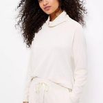 Lou & grey White Mock Neck Pullover Sweatshirt Photo 0