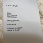 Oak + Fort Cream Rib Chunky Knit V Photo 3