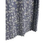 Saving Paige Floral Lace Pleated Midi‎ Dress Women's Size S Blue Modest Dainty Photo 3