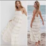 Aerie NEW  White Tie Dye Tiered Maxi Sundress Women's XS Photo 1