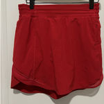 Lululemon Hotty Hot High-Rise Skirt Red Size 8 Liner Athletic Reflective Logo Photo 0