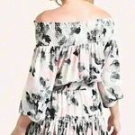 MISA Los Angeles Freesia Off The Shoulder Watercolor Floral Dress Size XS $282 Photo 1