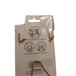 NWT Adult Mask Chain Lanyard Leaves Floral Fall Faux Gold Classy Everyday Photo 4